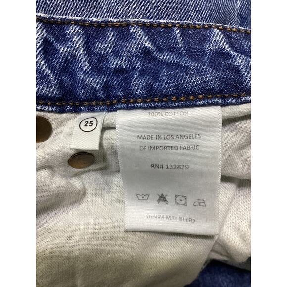 Grlfrnd 'Melanie' Blue High Rise Boot Cut Size 25 - Picture 5 of 5